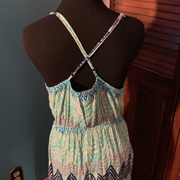 Blue Print Maxi Dress - Picture 2 of 2